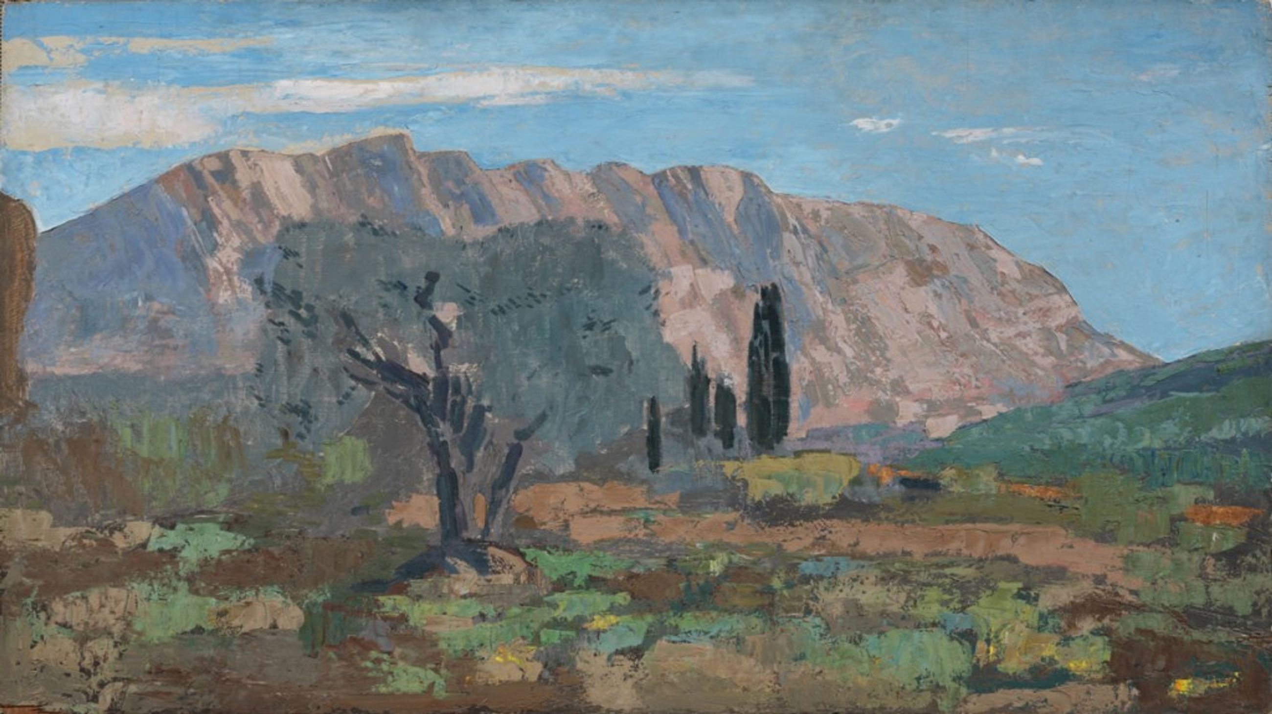 La montagne sainte victoire. Vers 1935.